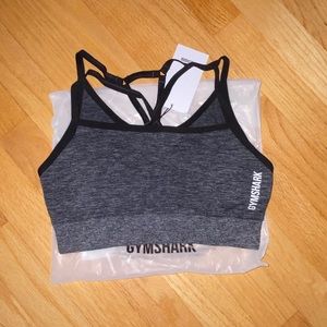 gymshark adapt marl seamless bra black NWT